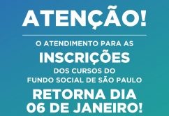 Fundo Social abre inscrições  para turmas de 2020