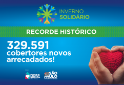 Campanha Inverno Solidário 2020 tem recorde histórico de arrecadação