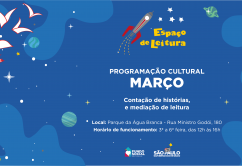 Programação Cultural no Espaço de Leitura em Março