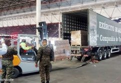 8° Batalhão Polícia do Exército e Exército colaboram na logística das doações de cestas básicas