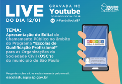 Aspectos gerais do edital de chamamento de OSC’s que será publicado em 26/01/2022