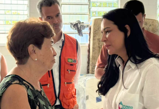 Primeira-dama do Estado, Cristiane Freitas, visita Peruíbe e acompanha envio de ajuda humanitária após fortes chuvas